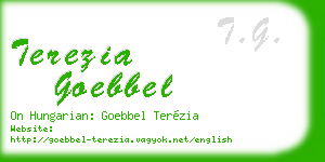 terezia goebbel business card